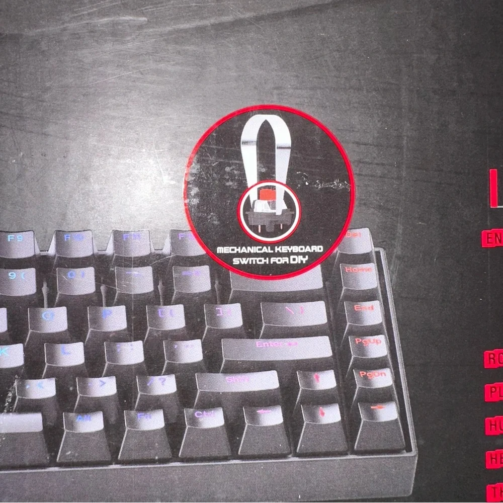 Red Dragon Phantom 84 Key Mechanical Keyboard: NWT - Picture 13 of 16